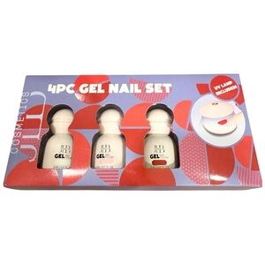 NEW JLB Cosmetics PRO Gel Polish Kit With UV LED Lamp 3 Full Size Gel Polishes